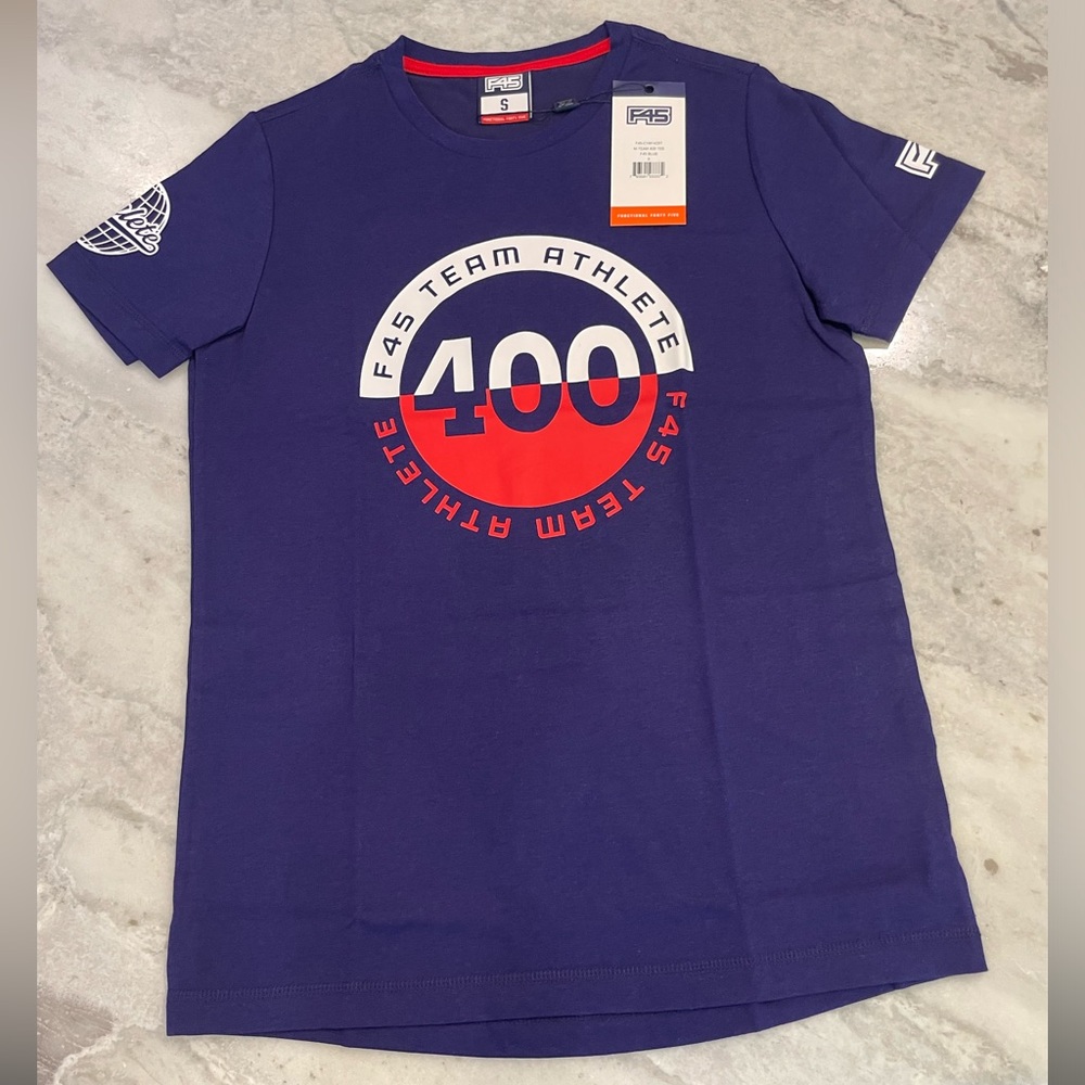 F45 Team Athlete 400 Graphic Short Sleeve Tee - Navy